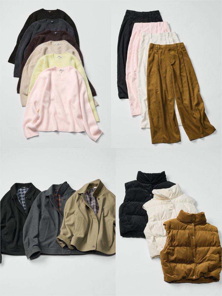 UNIQLO_JP's tweet photo. 【9/25(金)販売開始】
UNIQLO : C
2026年秋冬コレクション
＿＿＿＿＿＿＿＿＿＿＿
Precision in Softness
やわらかさを、美しく。
ボリューム感のあるシルエットとやわらかく上質な素材が織りなすコレクション。
気になるアイテムがあったら、オンラインストアでお気に入り登録👉❤️
https://t.co/XoE2ulpoDQ
※全商品が購入できる店舗は、「オンラインストア」と「フルラインナップ店舗」です。