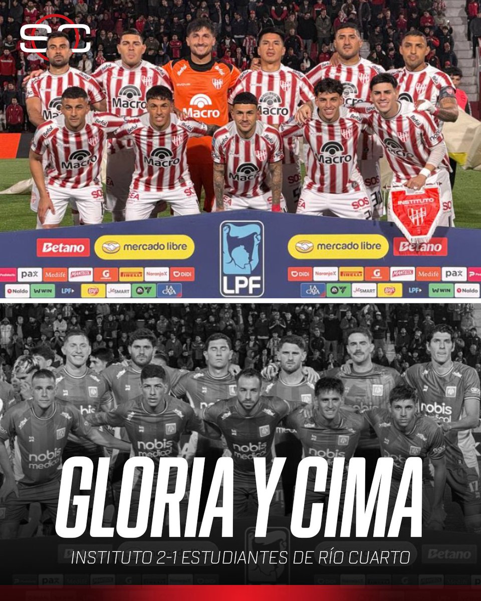 SC_ESPN's tweet photo. �� LA GLORIA GANÓ Y ESTÁ EN LA CIMA DE LA ZONA A DEL #TORNEOCLAUSURA

👏 Instituto derrotó 2-1 a Estudiantes de Río Cuarto en el duelo de equipos cordobeses de la fecha 9

⚽ Cerato y Mosevich. Ledesma (e/c)

🔝 El conjunto del Traductor Flores lidera su Zona con 19 puntos
⬇️ El León del Imperio va último en la Tabla Anual y en los Promedios