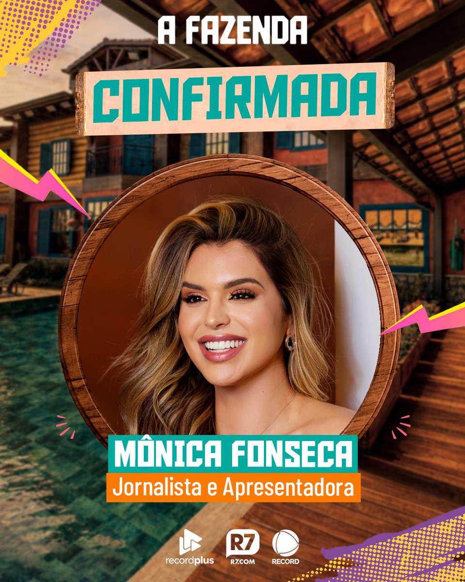 afazendarecord's tweet photo. É hora de um novo desafio na TV para Mônica Fonseca! 📺 A jornalista e apresentadora deixa a cobertura de celebridades para encarar o desafio rural e está confirmadíssima na F18 🤠 #EstreiaAFazenda

Acesse https://t.co/PbrtJACuBo para assistir à transmissão 24 horas de #AFazenda com sete sinais exclusivos 🔥