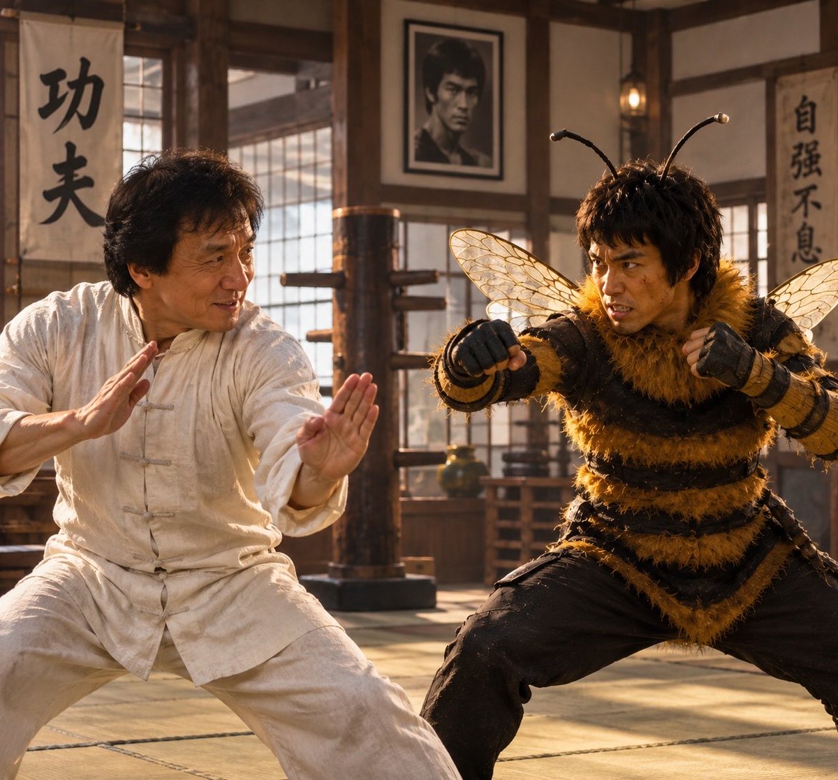 BruceBeeSol's tweet photo. Training with Jackie chan 
$BruceBee https://t.co/7vPiWrET9F