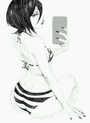 SexyDatesOnly's tweet photo. Rukia, swimsuit by Dystorra hexmama recreated in a drawing on X https://t.co/bOEMF7FnR0