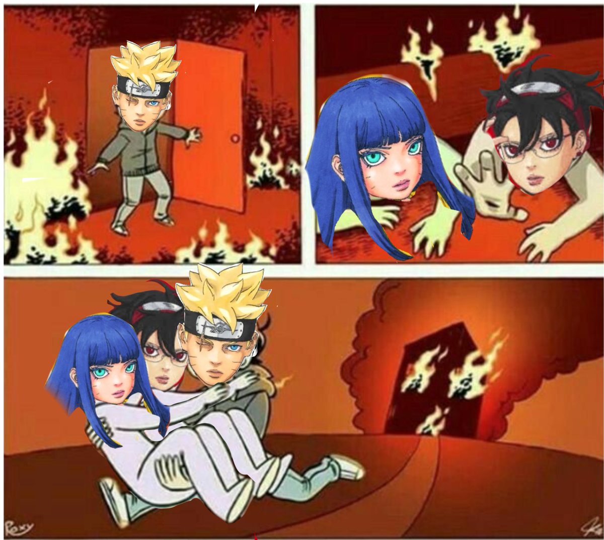 Jheneferlacerd1's tweet photo. Caramba! 

Para salvar elas...

#boruto
#sarada
#himawari https://t.co/zvqYX1v9c1