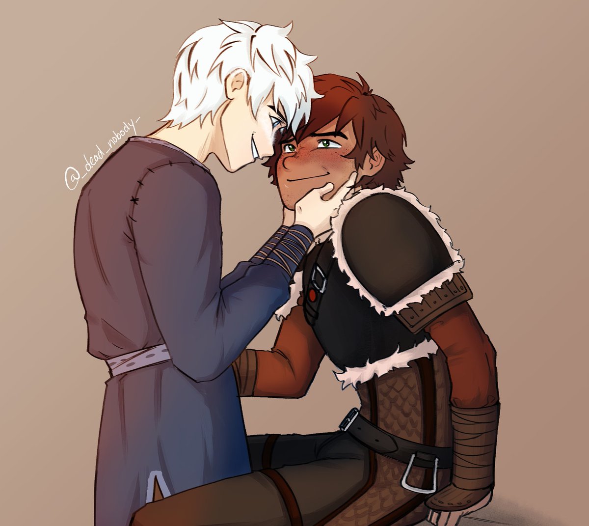 _dead_nobody_'s tweet photo. The coloring is booty cheeks but we ignore it. #hijack #frostcup #hiccup #jackfrost https://t.co/qQrR4vEsUb