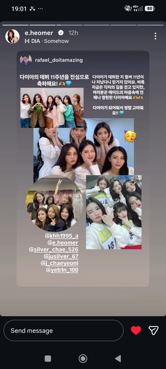 Chaeeyeonitgurl's tweet photo. Also the diamond girls posting for the anniversary makes me feels so emotional 🥺🥺🥺🥺 https://t.co/ZreGicmjpr