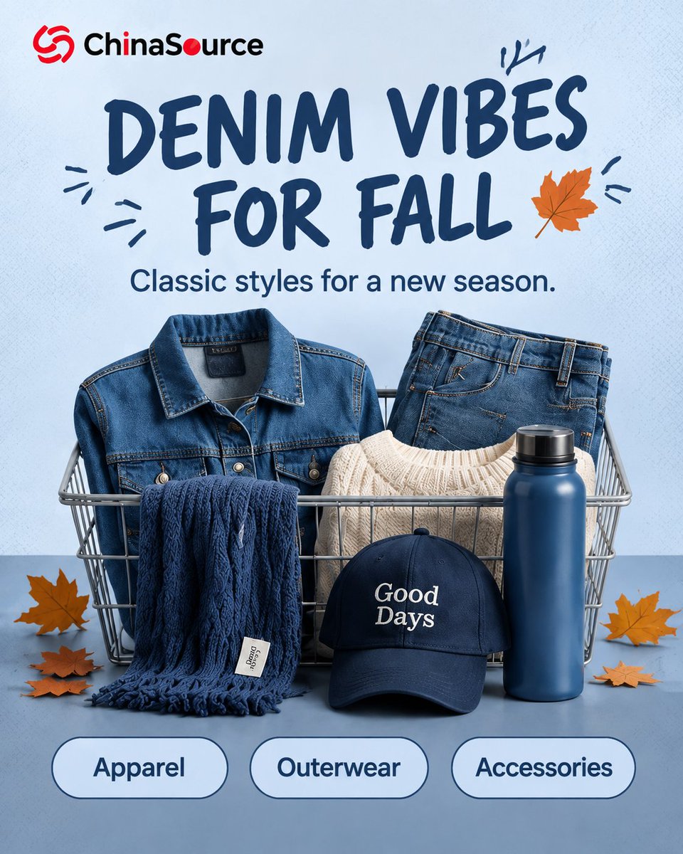 ChinaSourceAI's tweet photo. 🍂 Explore autumn trends and discover trusted suppliers with ChinaSource. 
✨ Start free: https://t.co/7uy2Xn2j34 

#ChinaSource #StrategicSourcing #SupplierDiscovery #SupplyChain #Procurement https://t.co/1NDNHJi0Px