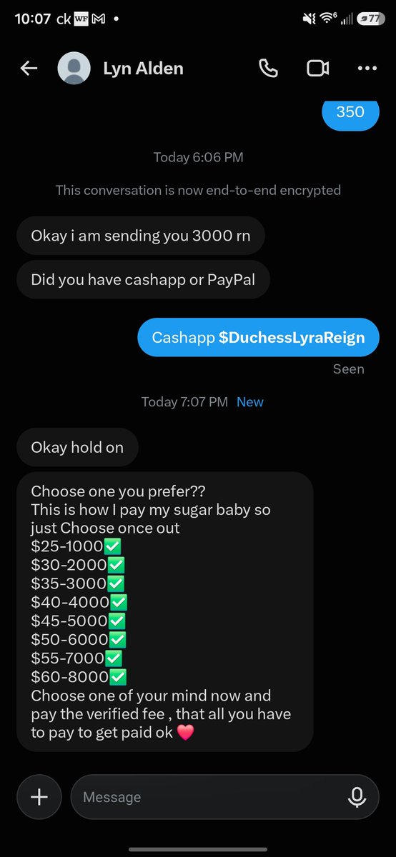 DuchessLyraRei's tweet photo. 🚨 PSA FOR ALL GODDESSES, DOMS AND CREATORS 🚨
​If any of these accounts slide into your DMs pushing fake "check deposits," "payment activations," Bitcoin wallet verification fees, or fake sugar daddy scripts—BLOCK THEM IMMEDIATELY.
​These clowns are floating fake screenshots, pretending their accounts are restricted, and trying to run the classic check-flipper or verification scam. Real whales send real tribute through proper links ($DuchessLyraReign / Throne / YouPay). They don't ask you to pay a "fee" or deposit sketchy checks so they can rob your bank account.
​Protect your pages, check your peers, and stop entertaining broke time-wasters.
​👇 Swipe to see the receipts and expose their usernames.
​#Findom #ScammerAlert #DommeCommunity #FinancialDomination #StaySafe