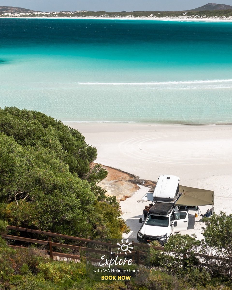 ArcKbra's tweet photo. Turquoise waters, white sands, and the perfect place to park for the day 🏖️
Book your Esperance accommodation and tours through WA Holiday Guide – the best way to book WA. 📷 @jakewiltonphoto via @redsands_campers https://t.co/NZHFyxNyWT