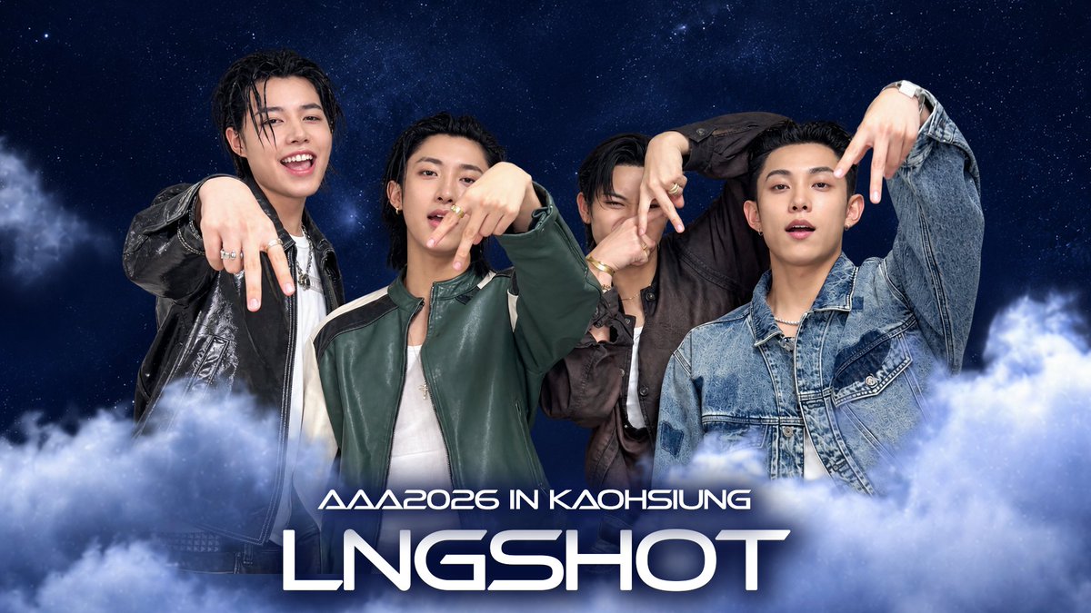 STARNEWS_AAA's tweet photo. [AAA 2026 LINE-UP] LNGSHOT 롱샷 | Asia Artist Awards IN KAOHSIUNG #AAA #aaa2026
https://t.co/JxxlcgB7AL https://t.co/eIwTFng5wa