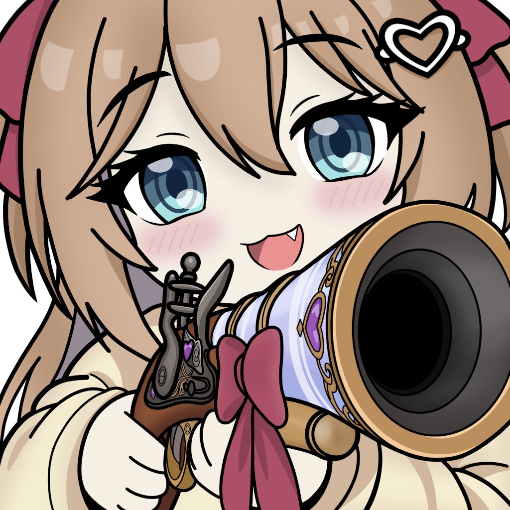 Neurosamaparody's tweet photo. Can you guys stare into this gun for me I think something is stuck in it https://t.co/LzsLLAHU24