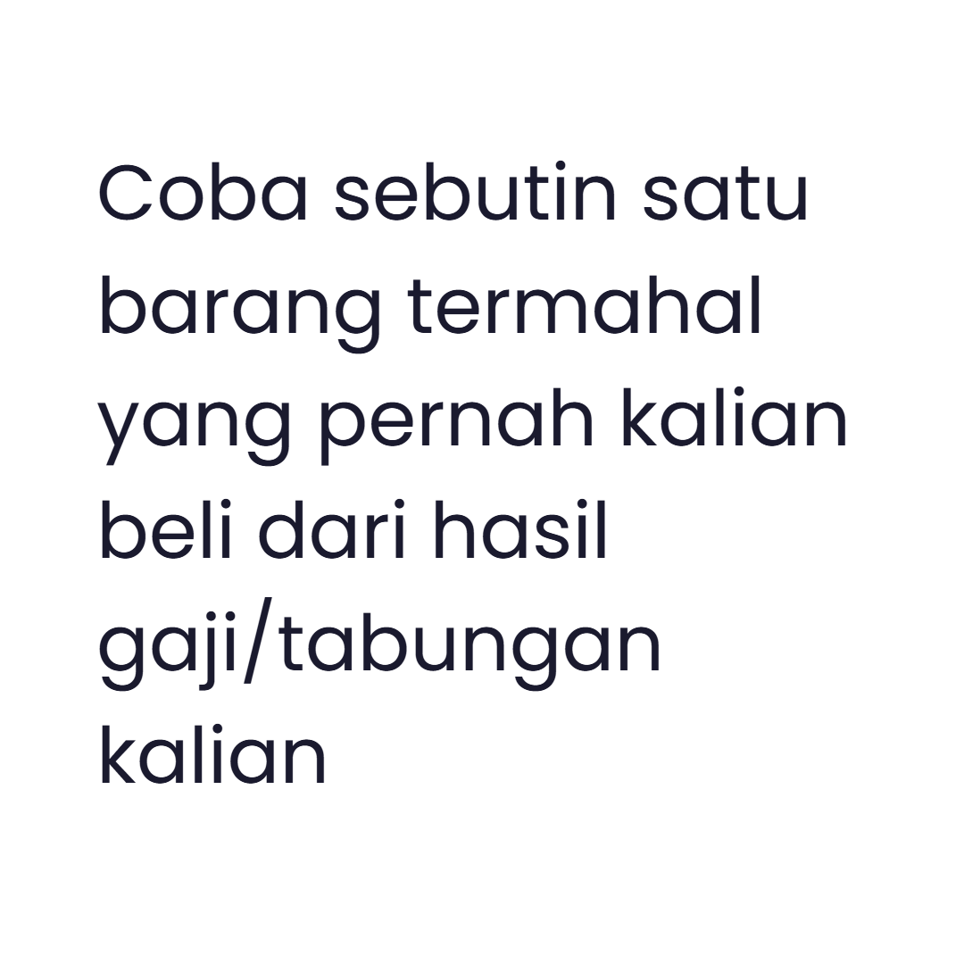 yourvunny's tweet photo. barang termahal yang pernah kalian beli apa? https://t.co/vLGmSP699o