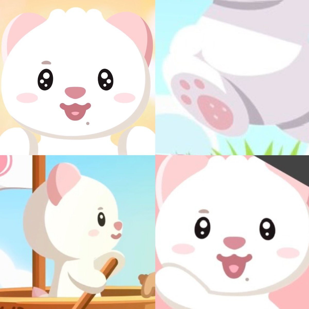 mylovelyuya's tweet photo. shinyu's twimi having his uneven double eyelid, his chin mole, the cutest pink ears and tail, strawberries as paw prints, AND a mandu shaped head ♡🥹 https://t.co/XUVnfmcax7