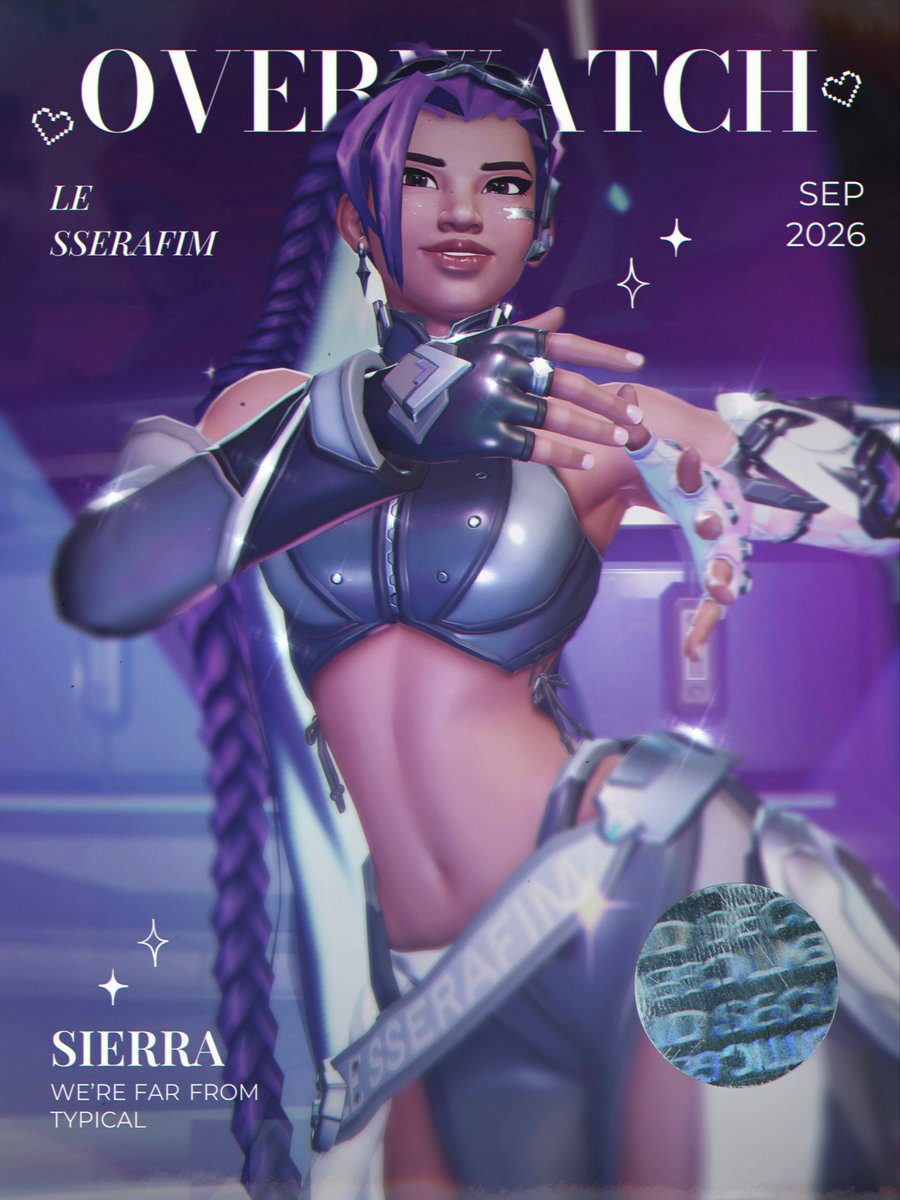 notrllysage's tweet photo. made my night sierra 🪩🩶

#lesserafim #overwatch #sierra https://t.co/iEGCJl9DQu