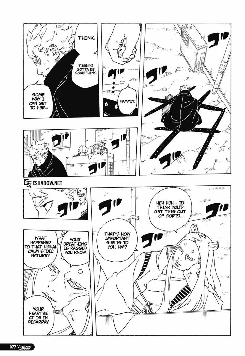 saintalktar's tweet photo. How does momoshiki know about stoicism? A mistranslation? Unless there is a Greek and Roman school for philosophy on the otsutsukis world https://t.co/ug9VvDGmsz