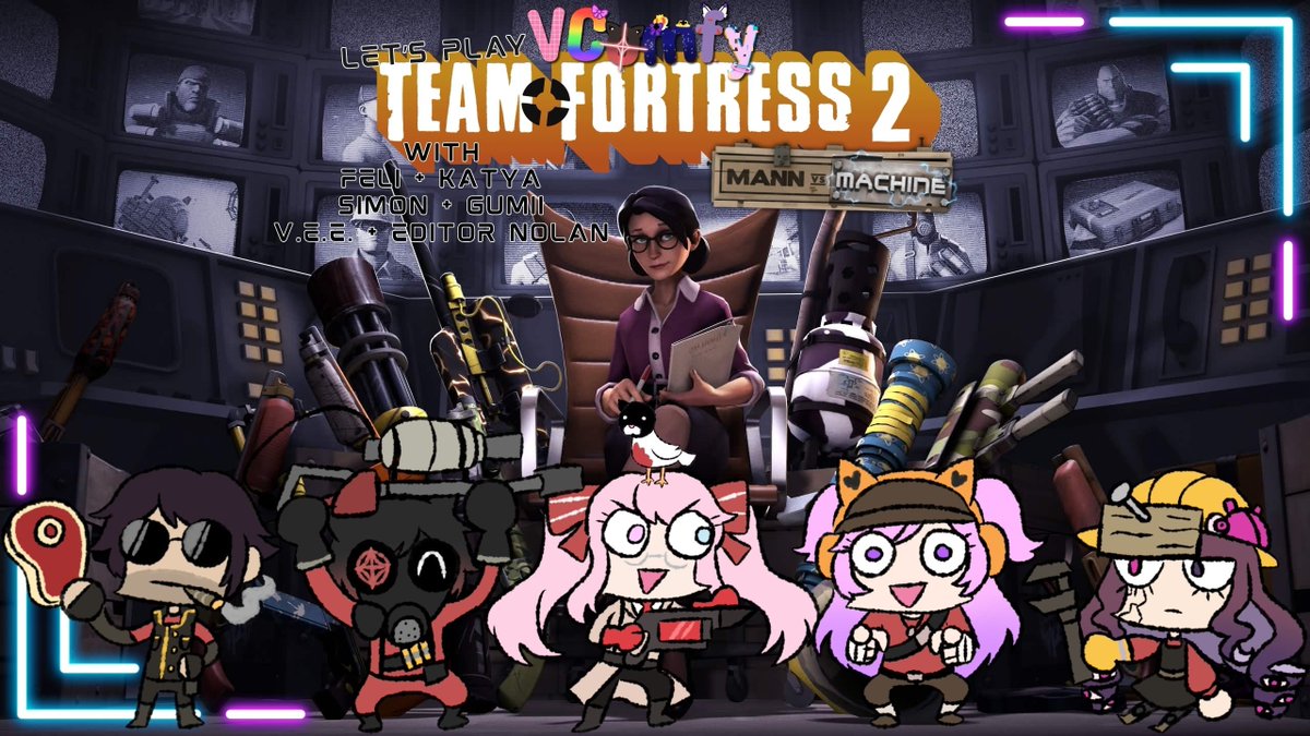 VEE_exe_twitch's tweet photo. Hello Lovebytes!! V.E.E.exe is ONLINE!!

Tonight we're continuing the Feli Birthday hype with another VComfy TF2 stream! Come join us!

https://t.co/AZpsxB2r5R

#streamer #twitch #vtuber #vcomfy #tf2 #teamfortress https://t.co/n1MijZSATU