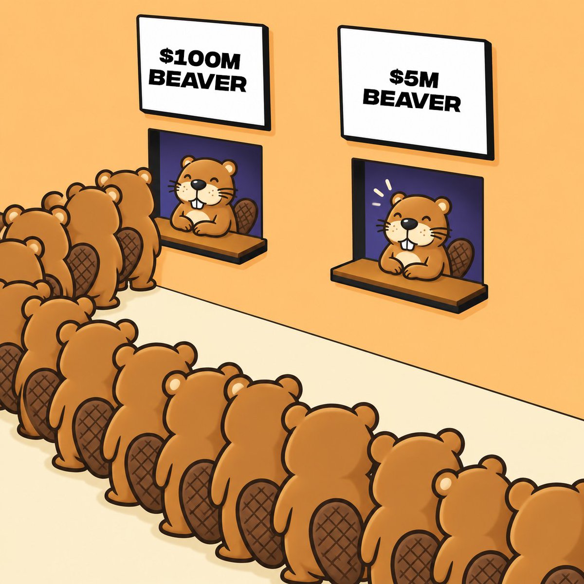 Chonketha's tweet photo. Beavers lining up to sell low and buy back at $100M  🦫 https://t.co/HuxbYzQjAM