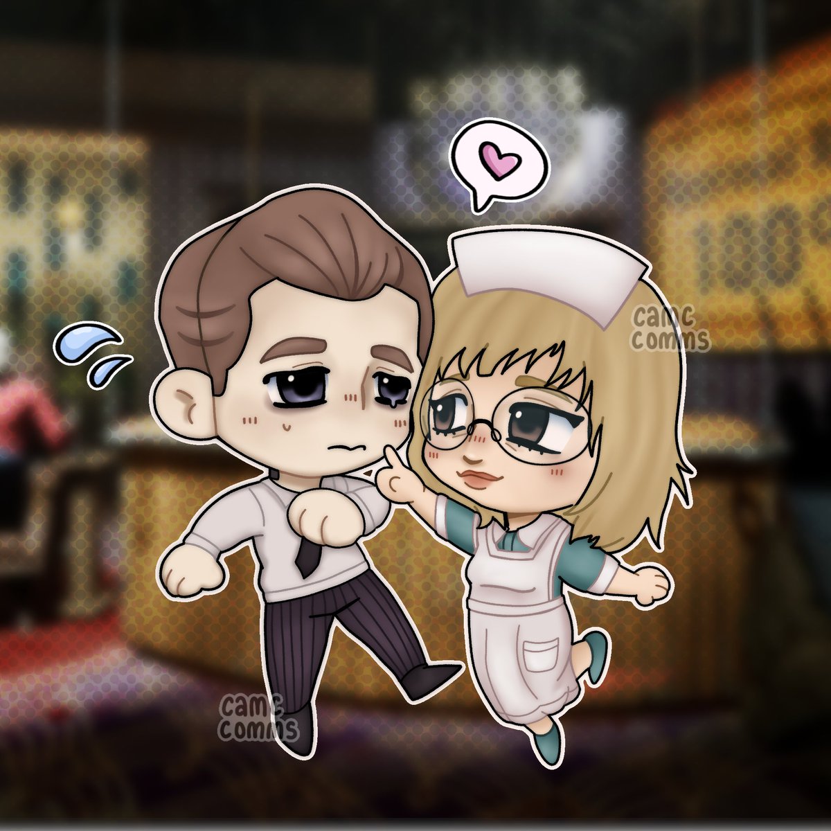 xxcamc's tweet photo. ych commission of erik from silence the idol and an oc!
10$ on my ko-fi
#outlasttrials #commission #outlast https://t.co/dLYlXRcvRw