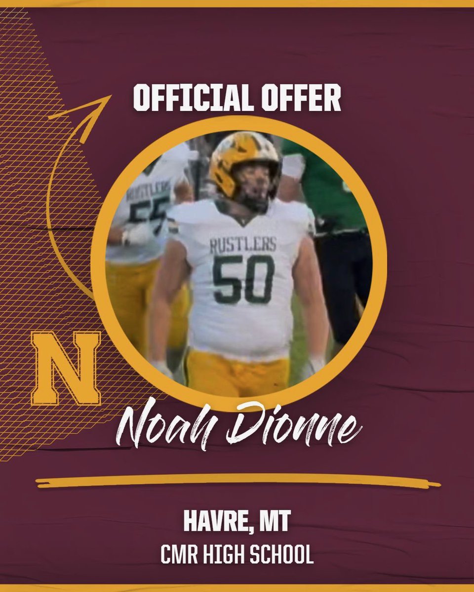 NoahDionne50's tweet photo. Very grateful to received an offer from MSUN and continue my football journey huge thank you to @CoachWampMSUN @MSUNFB 

#GOLIGHTS https://t.co/n6g0QirtkJ