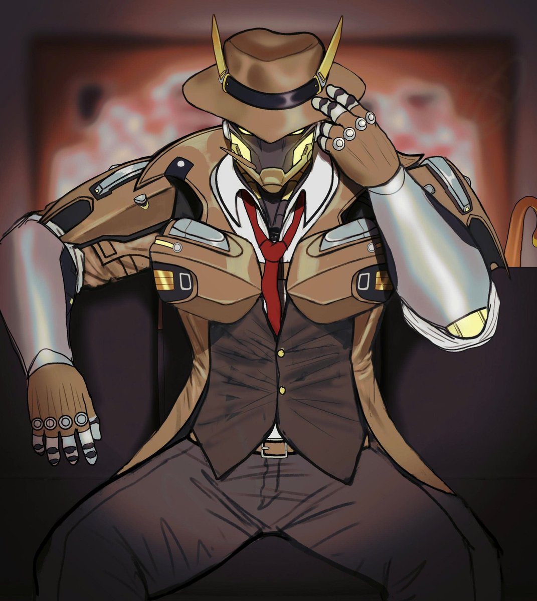 VrwHung's tweet photo. The omnic detective
#overwatch #overwatchfanart https://t.co/Kp1MIUE0TP