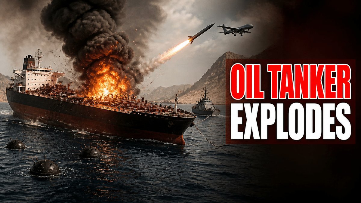 EndTimeHeadline's tweet photo. ⚠️ Iran's IRGC says the Panama-flagged tanker El Gaia erupted in flames after hitting mines in the Strait of Hormuz. CENTCO.
More details below ⬇️
#EndTimeHeadlines
https://t.co/T3EdN5MhRD https://t.co/4gUF3soA0V