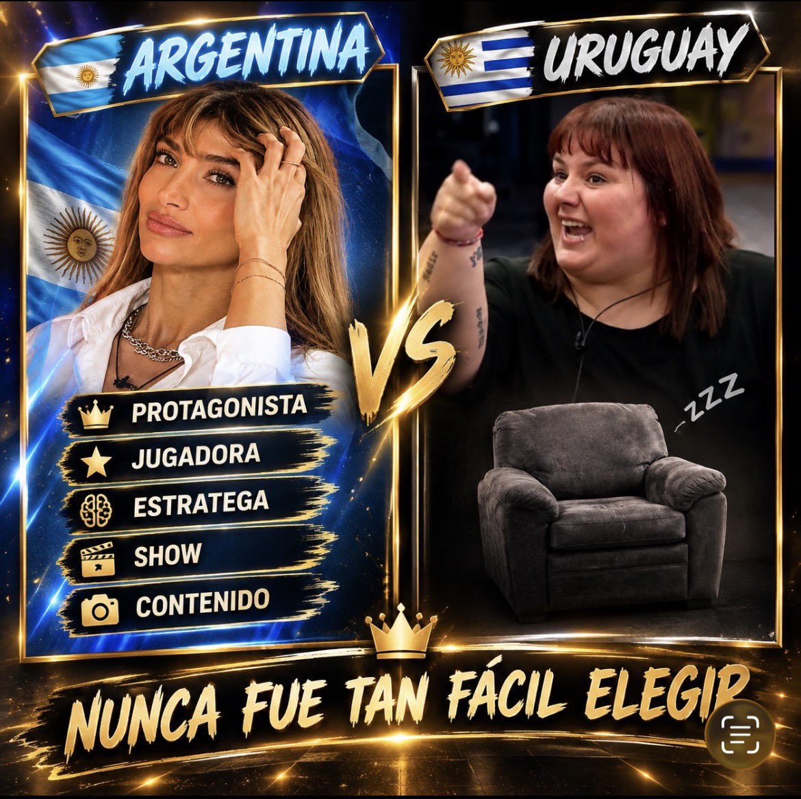 SolMiVodka's tweet photo. Es ahora Solangistas, es ahora Argentina. A esta uruguaya asquerosa le ganamos entre todos!!! 

SOL AL 9009 🇦🇷 🏆

#GranHermano https://t.co/qKAdZjtHBg