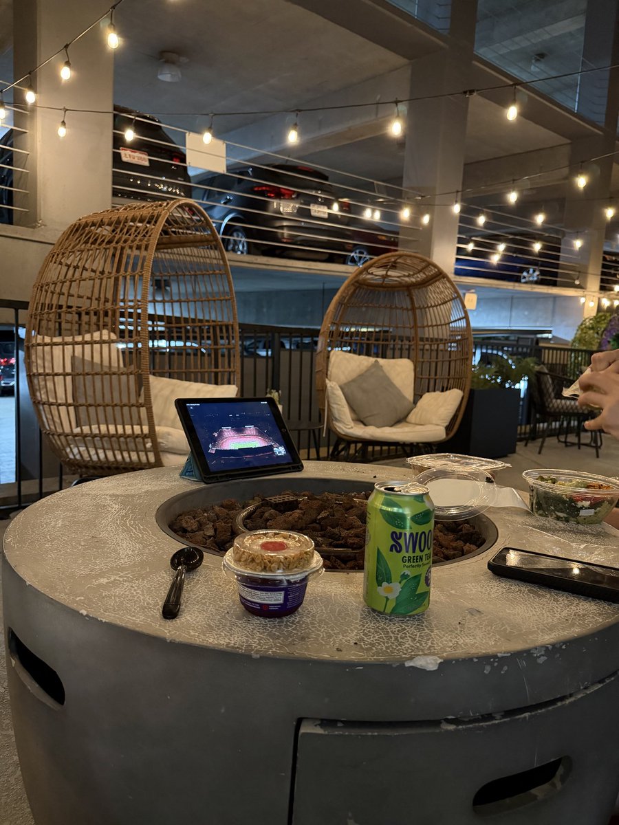 FreddyLA7's tweet photo. Eating dinner from the grocery store and watching the NFL. Now is probably a good time to tell you which game we’re going to next. We’re on our way to Auburn to watch them play Florida this Saturday.

Can’t wait to be back at Jordan-Hare Stadium! 🤩 https://t.co/10aECFU6on