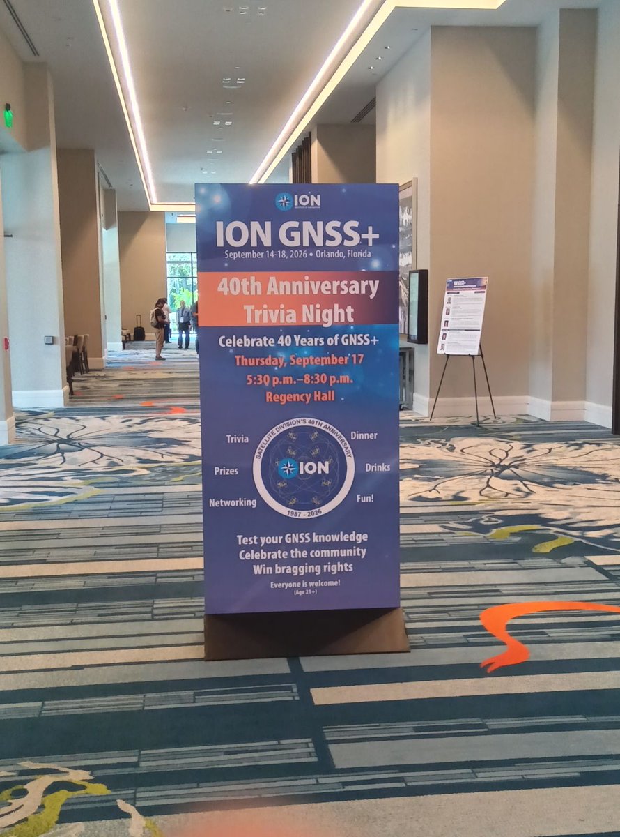 kuronosky's tweet photo. ION GNSS+ 2026 に参加しています。
本日はPre-Conferenceを受講しました。最新の技術動向に触れ、非常に刺激的な初日となりました。
水曜日から始まるTechnical Sessionsも楽しみです！
#IONGNSS2026 #GNSS #LEO #SatelliteNavigation https://t.co/DnInG0NPrN