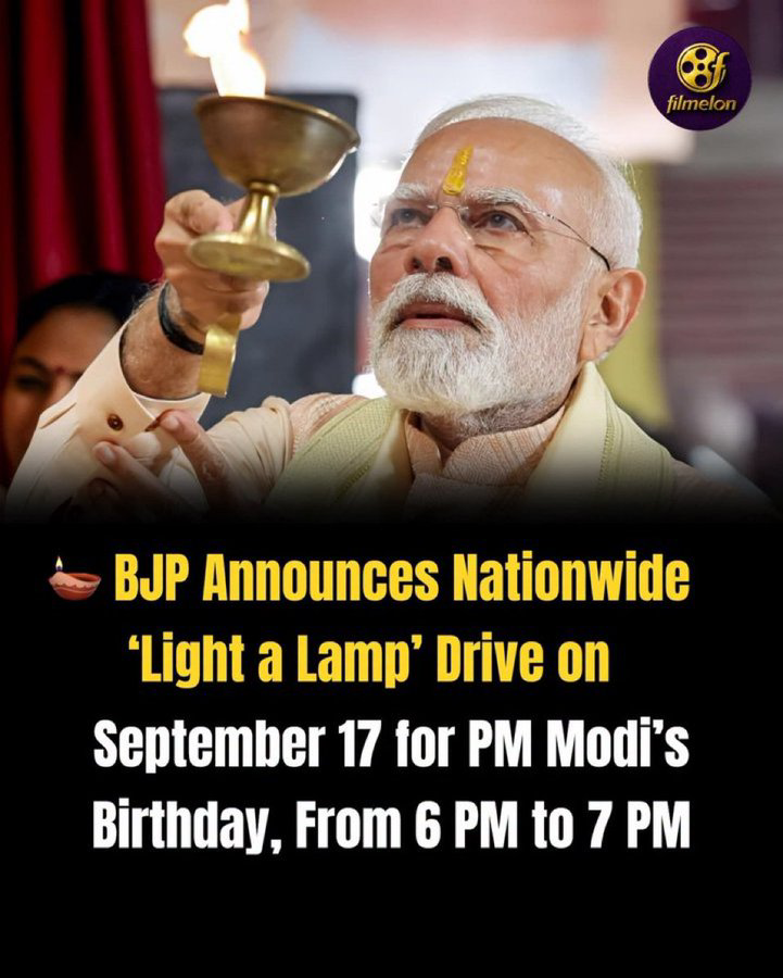 ChekrishnaCk's tweet photo. Looks like BJP wants to bid final good bye to Modi.

The Task of Light a Lamp 🪔 is here. 

I am waiting for the circus Andh Bhakts gonna do. Last time during Covid they made ruckus https://t.co/SO5Crd3IqY