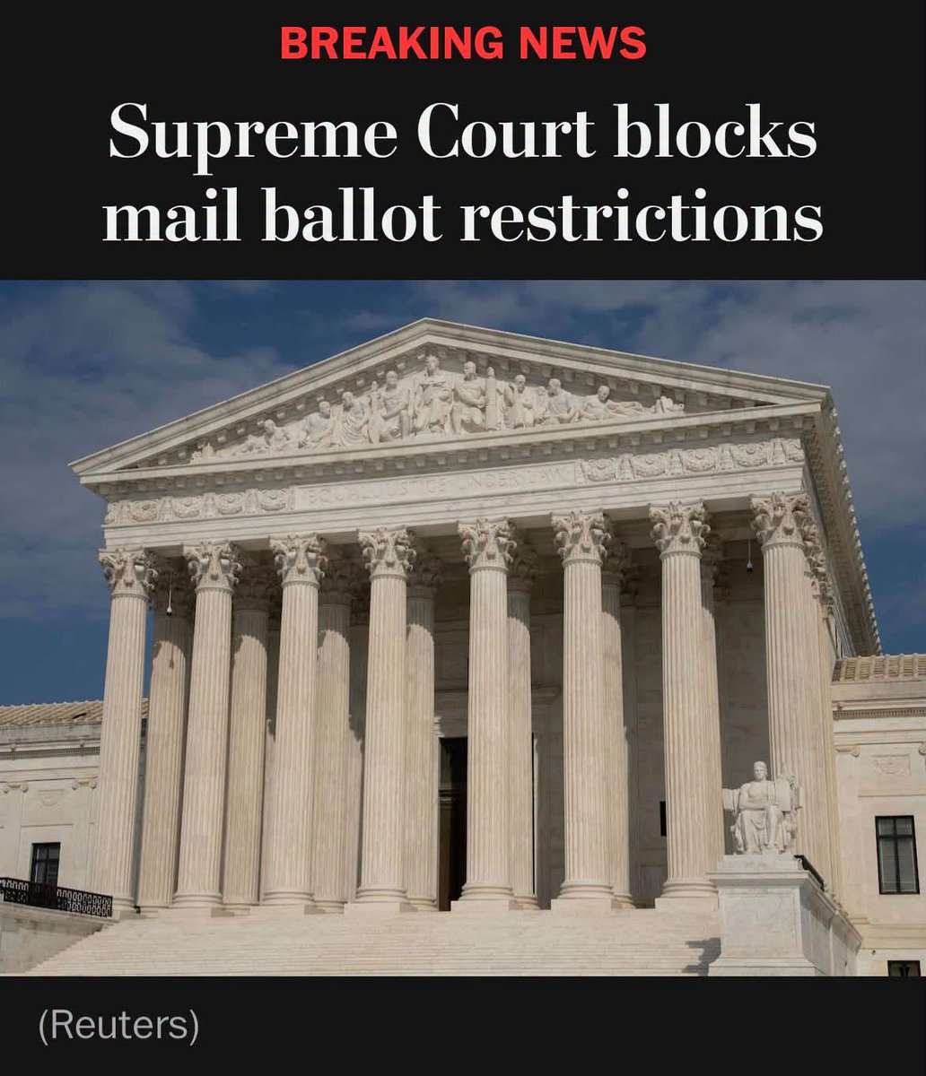 GovMLG's tweet photo. Today’s Supreme Court decision affirms a fundamental principle of a functioning democracy: voting shouldn't be harder for some Americans than for others. This ruling means that voters of every ability, means, and zip code still get to have their say at the ballot box. It means that no decision about the lives of everyday New Mexicans — or Americans — gets made without them. Here in New Mexico, we’ll keep leading the nation with safe, secure, accessible elections.