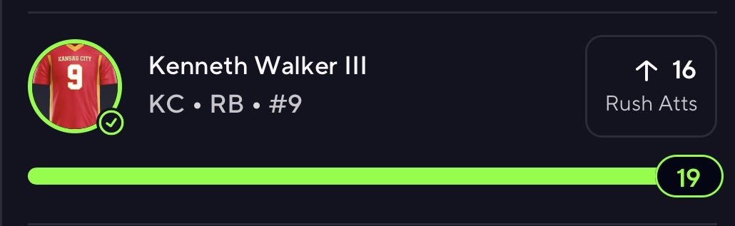 FighterPicks's tweet photo. ✅✅✅Kenneth Walker 16 Rush Att

Kenneth CASHES us SWEAT-FREE early🤑

UNDEFEATED STREAK IN NFL PROPS🔥 https://t.co/wou6koawR0