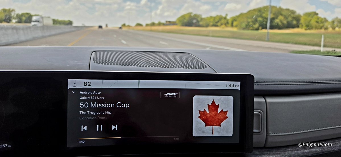 OakleyInk's tweet photo. I put together an all Canadian Music playlist for my road trip this week, and somewhere @DannieD2112 is smiling https://t.co/1sURRxKpRU