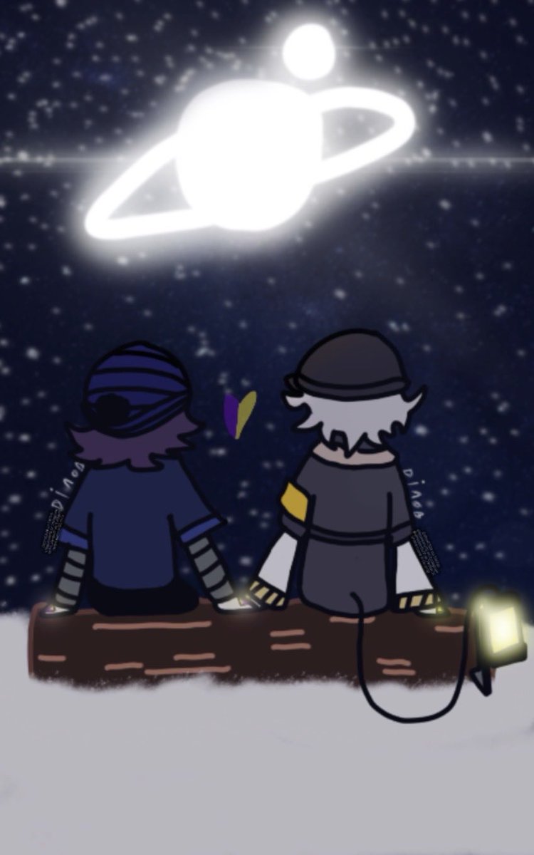 dinodeath07's tweet photo. NUZI week day 5 and 6 
Stargazing and stickers!
🥰
#murdedronesn #murdedronesnuzi #murdedronesuzi #nuziweek2026 https://t.co/aUiF7ug8x3