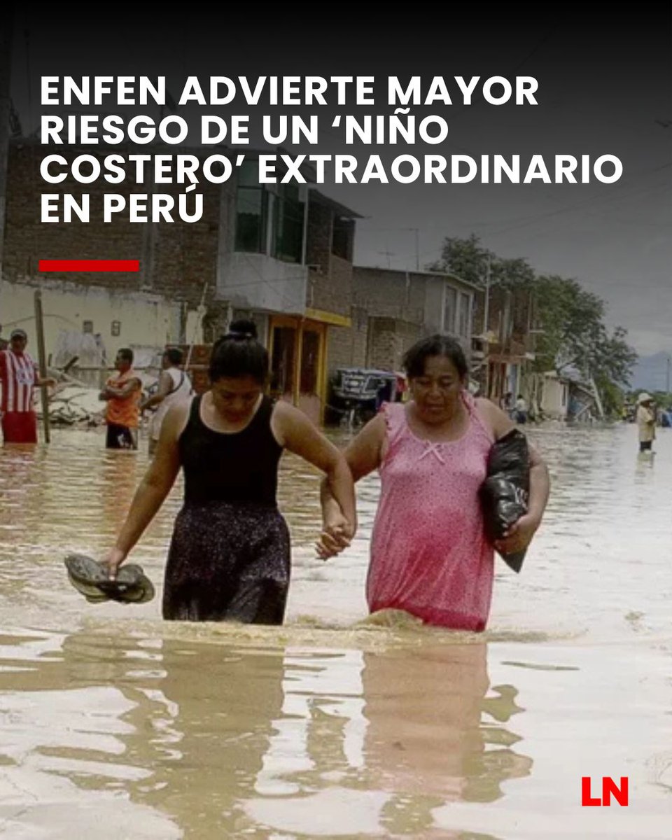 lanoticiaperu_'s tweet photo. #Actualidad | 🌊⚠️ ENFEN eleva al 85% la probabilidad de un ‘Niño Costero’ extraordinario en septiembre. Se esperan temperaturas récord y lluvias intensas en la costa norte desde noviembre. 🇵🇪
#ElNiño #ENFEN #Perú 

Más información https://t.co/YxFOMeKGJr https://t.co/RtutezXS0E