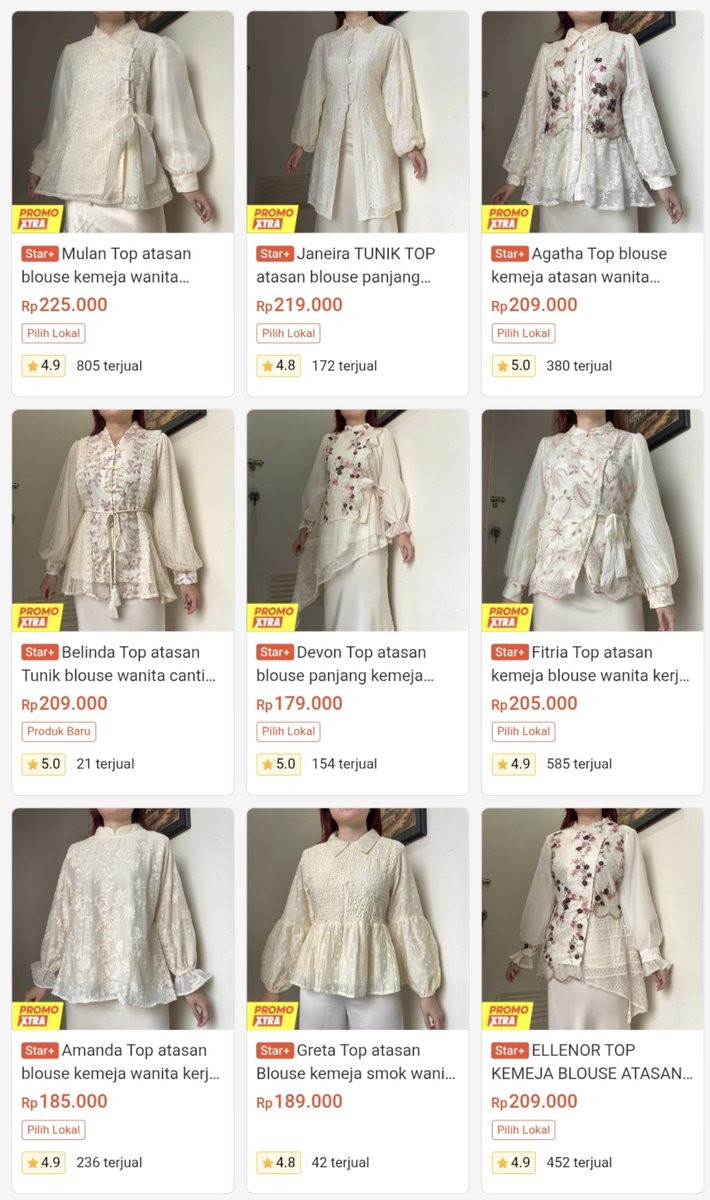 xstarinyreyes's tweet photo. wow nemu toko atasan brukat cantik cantik bgt 💗
blouse ini cocok banget buat kondangan, wisuda, hari raya atau acara spesial ✨️🫶 https://t.co/sgzn2nBW3n