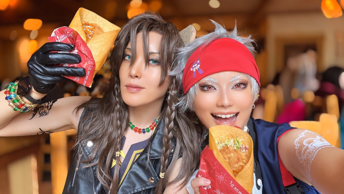 TETEJMKR's tweet photo. インパーーーー‼️
だいすきなトルティーヤサンド食う🎶

#Dハロ仮装2026
#Dハロツイステ仮装 https://t.co/1nRPKJvBm0