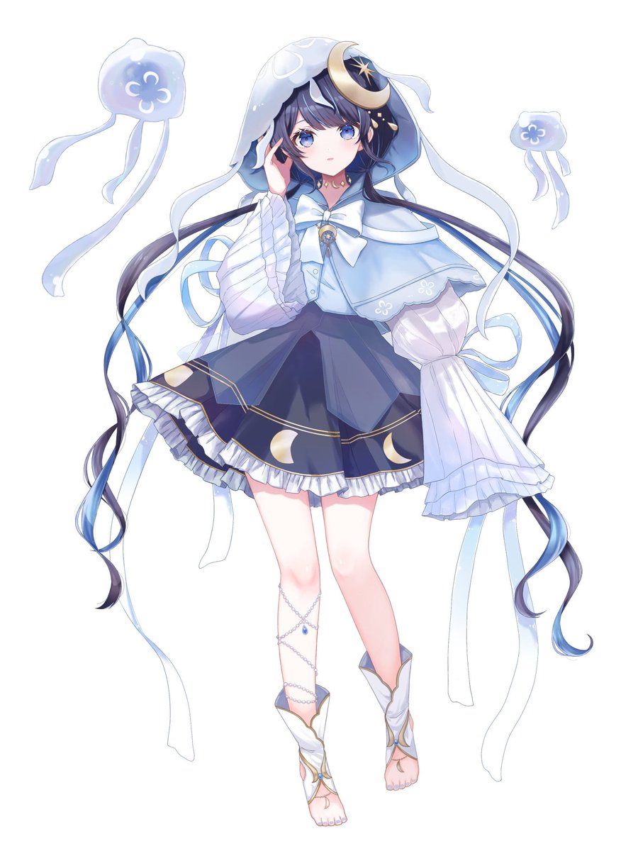 _YuraYuragi's tweet photo. 最近知ってくれた人たちへ𓂃𓈒𓏸

🪼 ゆらぎゆら
🎨 キャラクターデザイン：ゆらぎ
🖌️ 初期キービジュアル：ゆらぎ
🧵 お仕立て：甘狼このみママ

実は、キャラクターデザインも初期キービジュアルも自分で手がけています！

ミズクラゲのVTuberです。
これからゆっくり知ってくれたら嬉しいな〜！🌊 https://t.co/8q8rtkcbDR