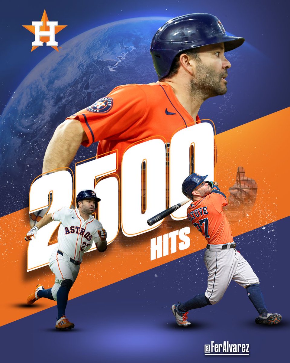 FerAlvarez's tweet photo. 2.500 hits no es un número cualquiera.

Días atrás, José Altuve se convirtió en el jugador número 103 en alcanzar esa cifra en la historia de MLB.

Pero fíjense en algo que ayuda a poner la marca en perspectiva: solamente 33 llegaron a los 3.000.

Son 500 hits de diferencia. Parece poco, pero no lo es. Para conseguirlos hay que mantenerse saludable, ser consistente y seguir produciendo durante varias temporadas más, cuando muchos ya transitan por la etapa final de sus carreras.

2.500 hits ya es una cifra que apunta hacia Cooperstown.

Babe Ruth, Chipper Jones, Roberto Alomar, Jimmie Foxx y Tim Raines, Luis Aparicio, por ejemplo, están en el Salón de la Fama sin haber alcanzado los 3.000 hits.

Altuve llegó a los 2.500 en su juego número 2.095. Solamente 31 jugadores lo hicieron en menos juegos.

Y entre los jugadores activos, solo Freddie Freeman y Altuve han alcanzado esa cifra.

¿Llegará a 3.000? Ya veremos.

Por ahora, los 2.504 merecen su propia dimensión.

Solo 103 peloteros en la historia de MLB han llegado hasta ahí.

José Altuve ya es uno de ellos.

¡Eso es simplemente admirable!