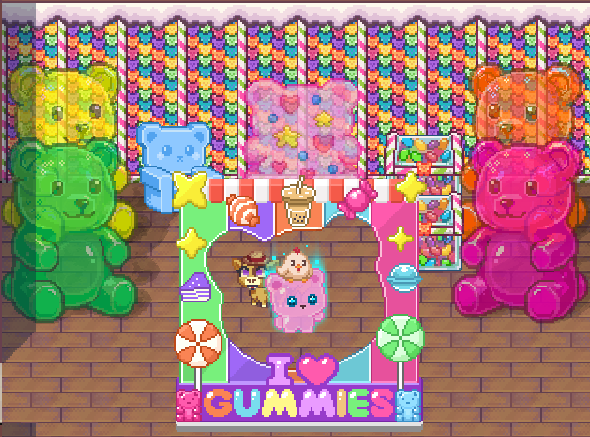 peach041422's tweet photo. Spent all of my Gummpix on reward machine 😂So I'll just share my gummies corner with my new favorite Pixi Gummies NFT.

@PixiGummies #shakeyourgummies https://t.co/XoOpZ0lz9j