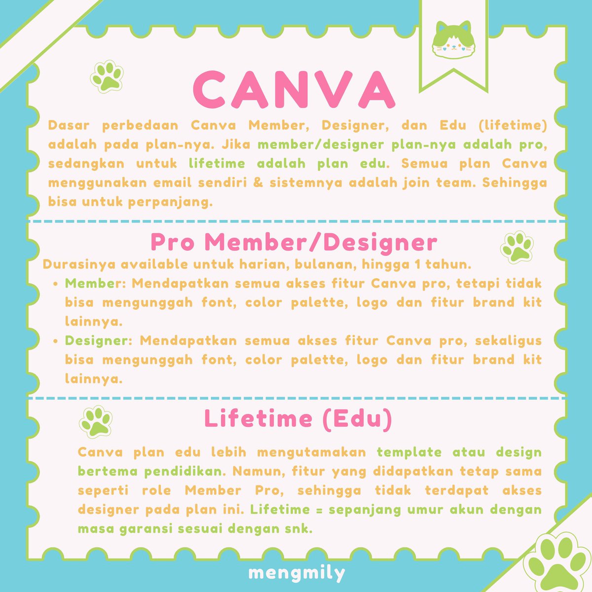 fweesia's tweet photo. lifetime = sepanjang umur akun, masuknya plan EDU ya dan itu beda-beda hasil akhirnya. makanya ada yang sampe bertahun-tahun, 1 tahun lebih bahkan ada yang 5 tahun (hoki-hokian)

kalau dalam waktu garansi akunnya problem (kurun waktu 6 / 12 bulan), tetep dapat garansi kok, nanti direinvite.

jadi lifetime ≠ seumur hidup buyer yaa, karena beli di legal platform pun gaakan ada yang seumur hidup manusia guis 😭💔