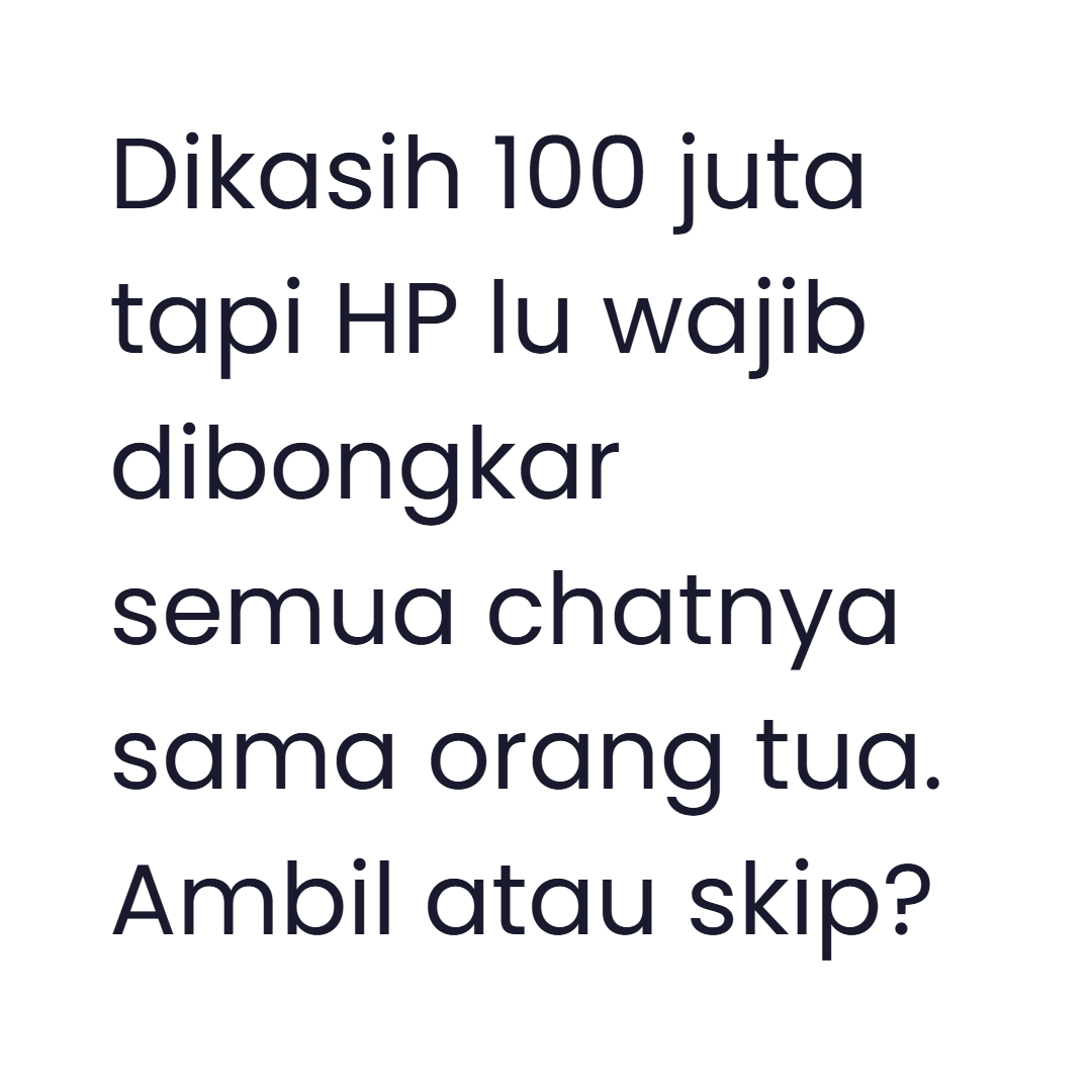 yourvunny's tweet photo. kalian ambil apa skip? https://t.co/aN0oh4TN7y