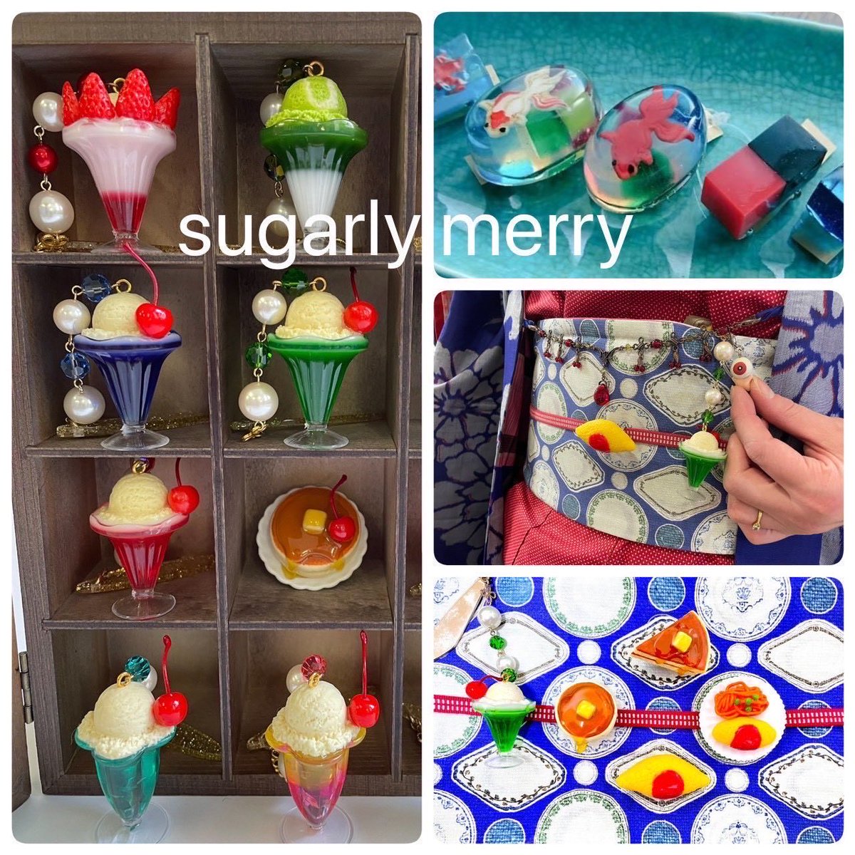 1223Kyo's tweet photo. 京都で和洋折衷で楽しめる装飾品を製作しながら相方sugarly merry(4枚目)
@SugarSyrupS_24
と活動してます
私の委託先は大須 飾屋さん @kazariya_news です
【出展予定】
きものmeets you フェスティバルvol.4
2027/1/23(土)24(日) 
東京都立産業貿易センター浜松町館

@Lupopo_cafe 様✨
thank you🌸 https://t.co/kLs0lo6MTf