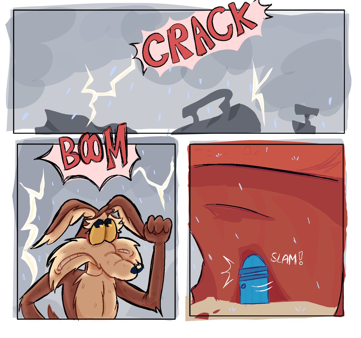 Barbiquedrabbit's tweet photo. Dumb lazy comic of them 🥹

#Coyotevsacme #wilerunner #wileroad #roadrage #wileecoyote #roadrunner https://t.co/QslGyHZK3F