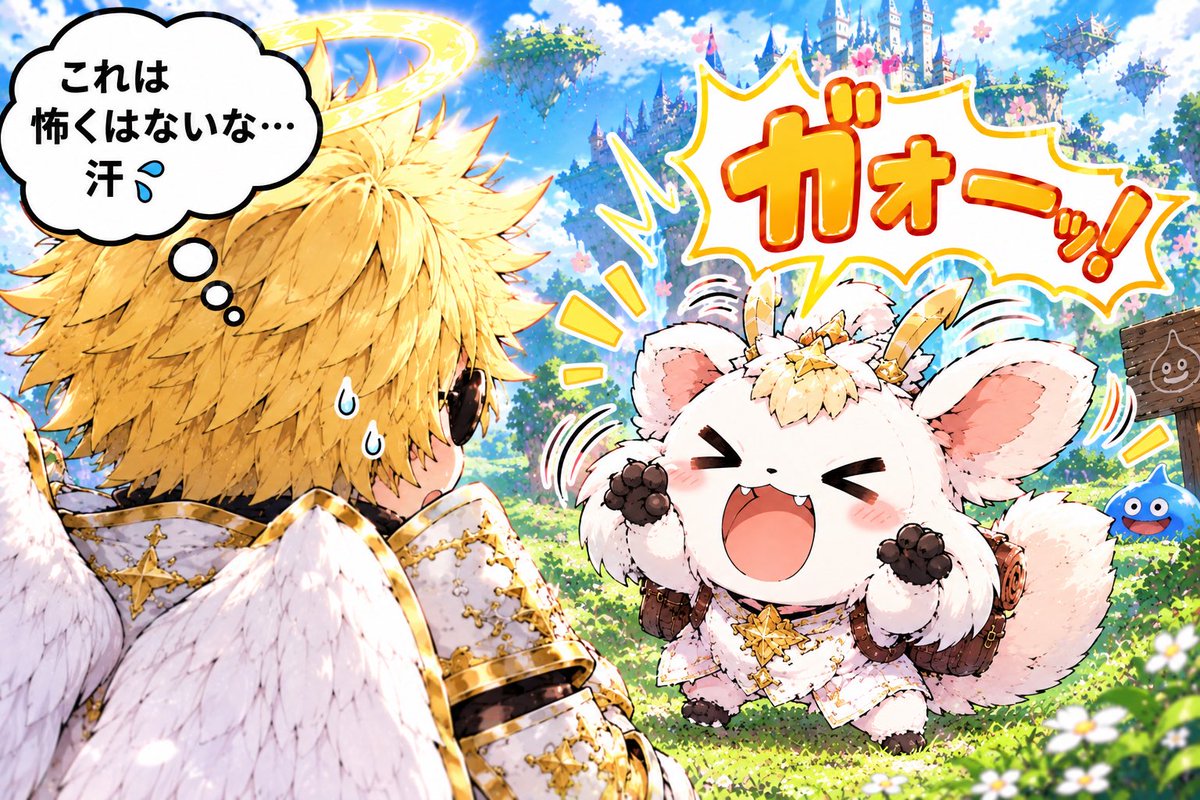 Kuron000z's tweet photo. 神獣ピコの特技？ https://t.co/Fn9UOrJhkg