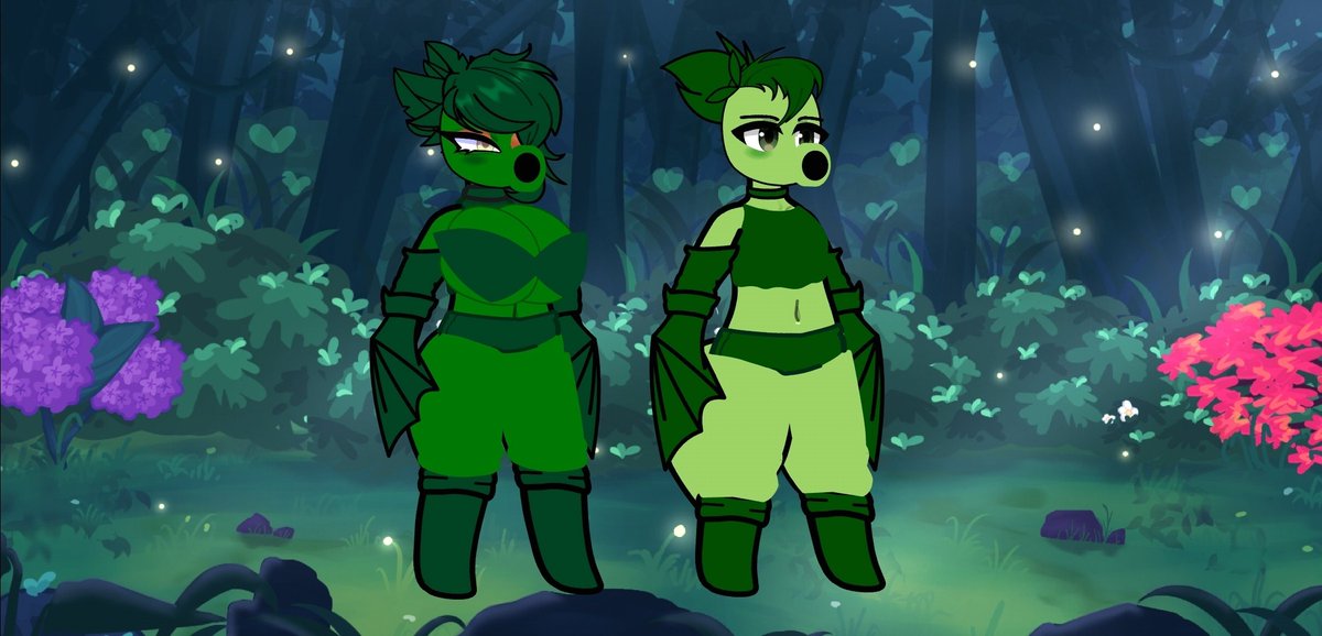 BITZZ625's tweet photo. Made a slight redesign to my peashooter characters, what you guys think -v- https://t.co/rQfOsgbPIz