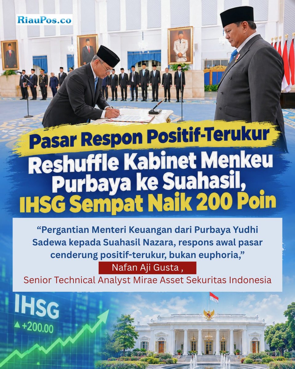 chocotqnw's tweet photo. Keputusan Presiden Prabowo reshuffle posisi Menteri Keuangan adalah ketegasan kepemimpinan yang patut dihormati. Langkah strategis seperti ini tidak mudah diambil, menunjukkan keberanian beradaptasi cepat. #PurbayaDiganti https://t.co/Qug2fyW092