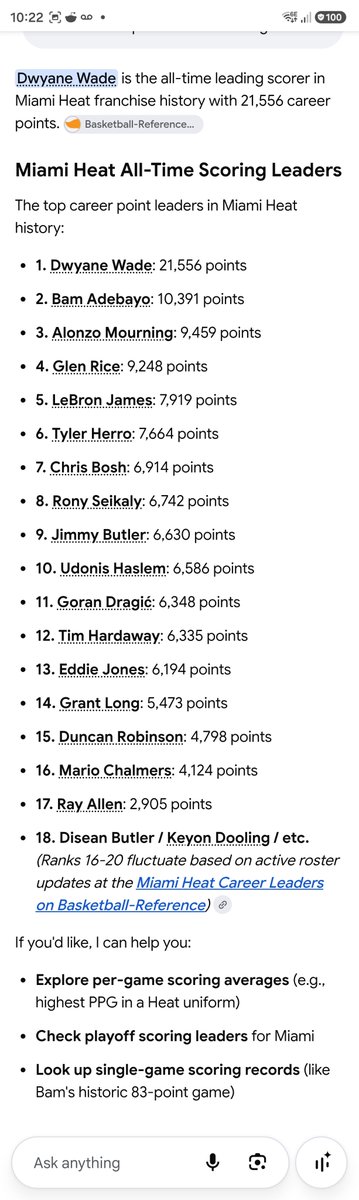 Benjamincdavis1's tweet photo. @WadexFlash Do a little bit of research. Herro is not at Wade, Bron, or Zo status, but to act like he wasn't "Him" on Many occasions is just not true... https://t.co/4MoborBwGd