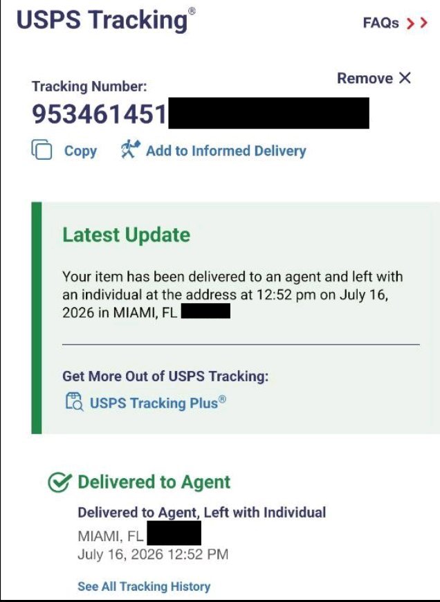 HylianCrow's tweet photo. @ZOOMenLinea USPS ya habían entregado al agente el paquete. Que ni siquiera me compre ninguna baratija, coño. https://t.co/C3Eqm97eYg