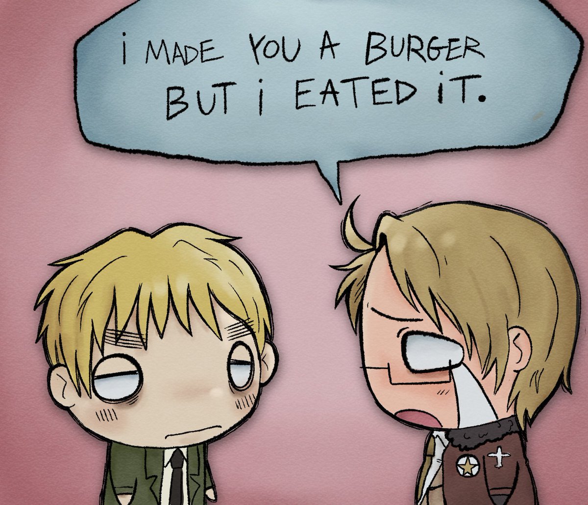 2MUCHDOGS's tweet photo. immade u burger🍔🥺
#hetatwt #hetalia #ukus #usuk https://t.co/DPBxrVO1Fm