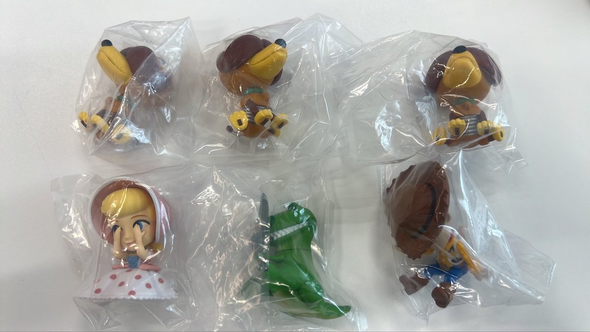 choritorihiki's tweet photo. トイストーリー Hide&amp;Seek かくれんぼフィギュア アンディのおもちゃオールスターズ 交換 

譲
ボー、ウッディ、レックス、スリンキー×3

求
ウッディ、ハム、エイリアン

※おまとめ優先、バズ優先

📮郵送希望
郵便局窓口より発送、発送後に領収書の写真を送付いたします。 https://t.co/IsHQwM4bZo