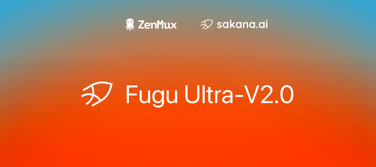 ZenMuxAI's tweet photo. 🚀 Fugu Ultra v2.0 is now live on ZenMux!
🧠 Complex multi-step reasoning
🔎 Autonomous research
💻 Full-stack development
🏆 Best or joint-best on 5/8 benchmarks; top 2 on 7/8
📚 1M context • Images &amp; PDFs • Tools • Web search
Try it: https://t.co/ydt9yQ3NZY https://t.co/Dqn0wQ0xhP