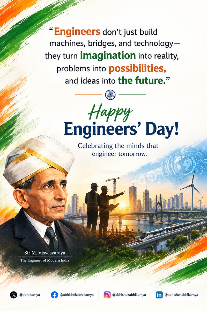abhikamya's tweet photo. #Engineers #Engineersday https://t.co/uF96PodlWP